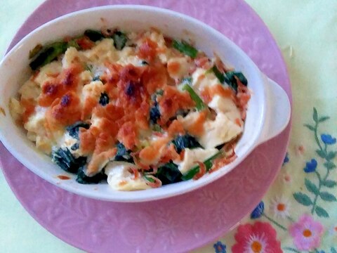 国産チーズのふわふわ豆腐グラタン